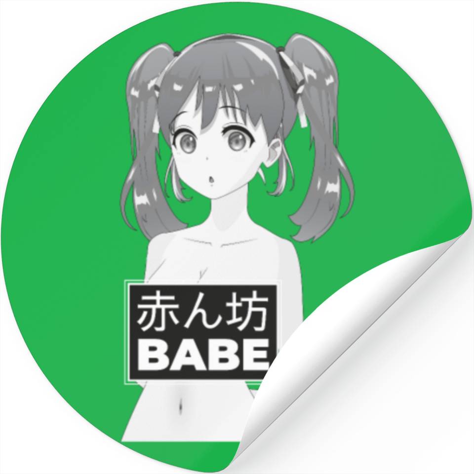 Aesthetic Manga Naked Kawaii Naked Pigtails Girl Designed Sold By