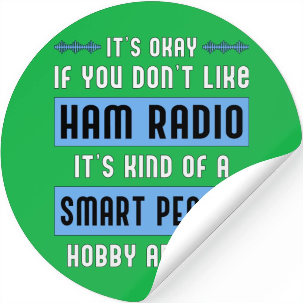 Ham Radio Antenna Amateur Operator Frequency Gift Stickers