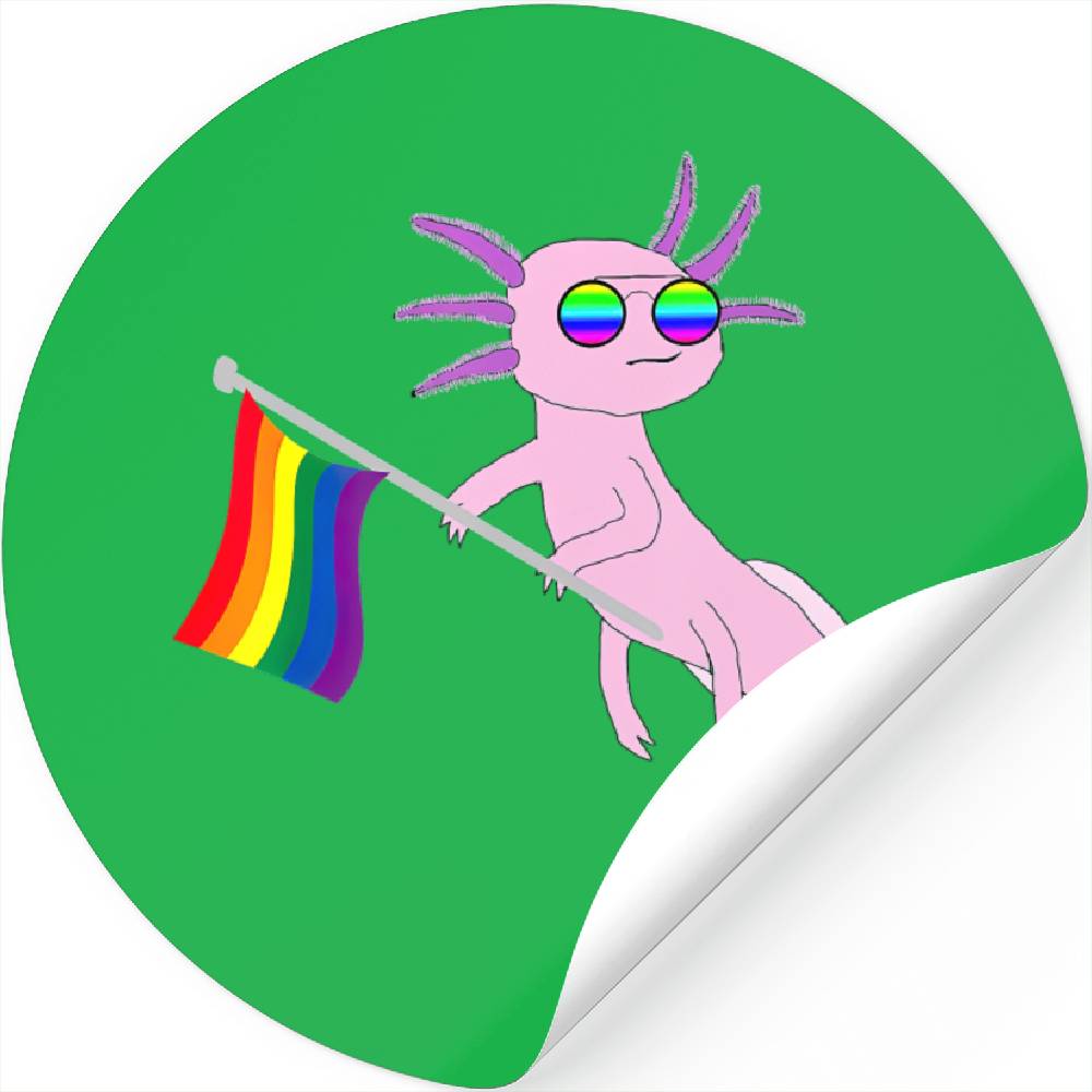 Gay Pride Axolotl Rainbow Mexican Salamander Lgbt