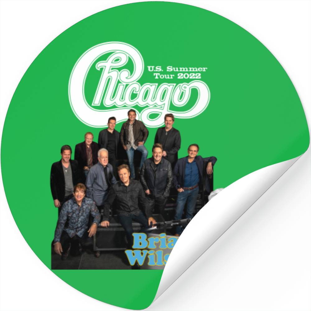 2022 Chicago Live In Concert W Brian Wilson Tour Stickers, Chicago Band