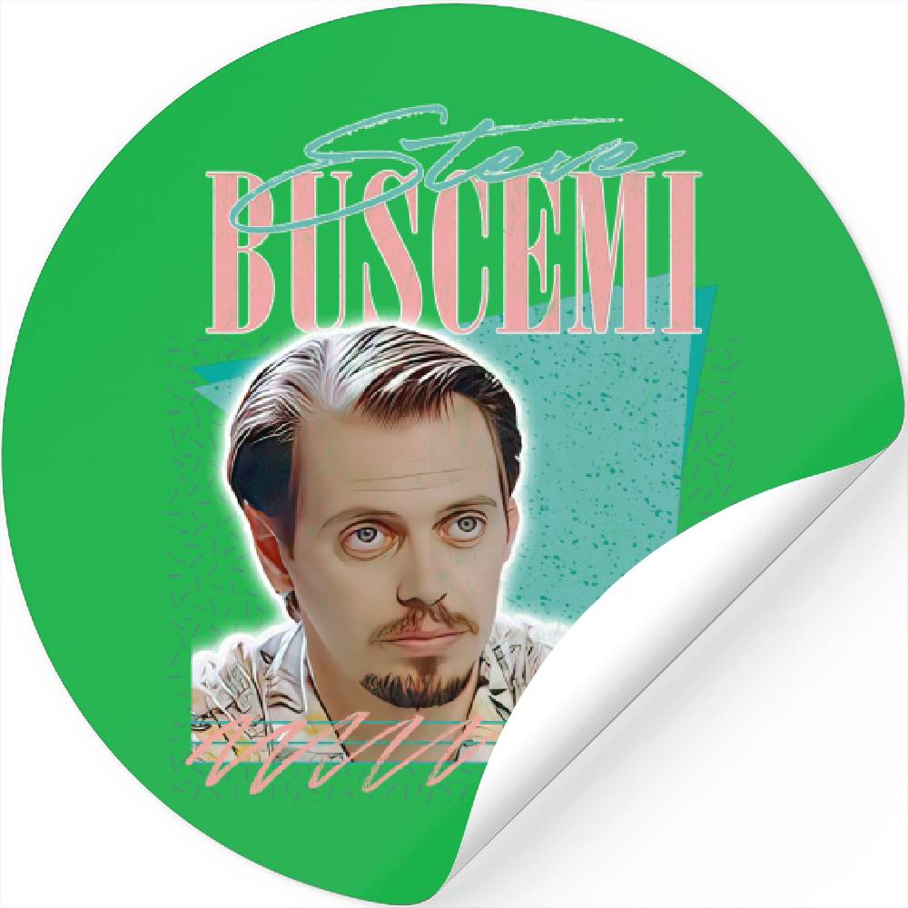 Steve Buscemi / Retro Style Fan Art Design - Steve Buscemi - Stickers ...