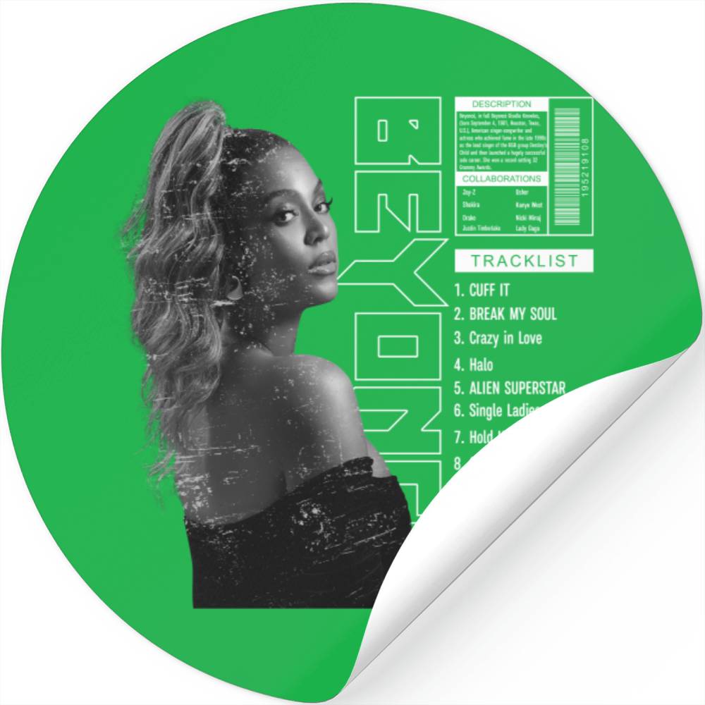 Beyonce Tracklist Song Vintage Stickers, Beyonce Graphic Stickers ...