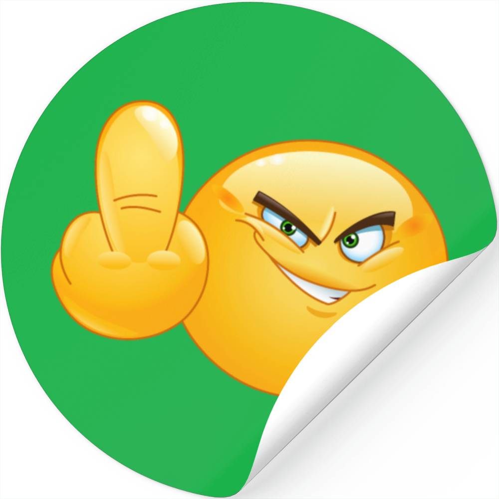 Middle Finger Emoticon Designed & Sold By Cheikh Ndiaye
