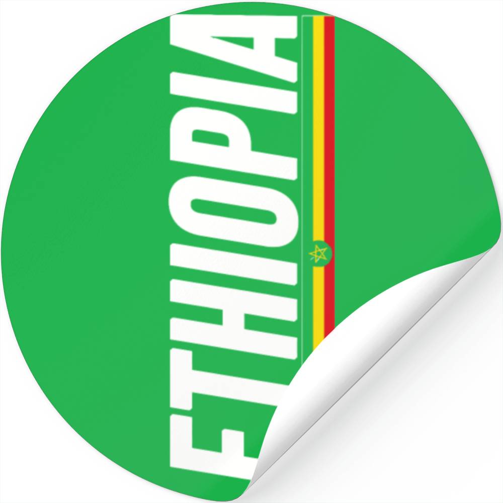 Ethiopia Ethiopia Ethiopian Flag Ethiopia Afri Stickers Designed