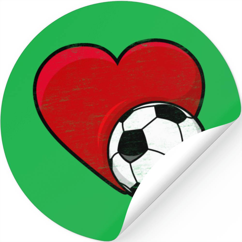 Herz Mit Fußball Fußballer Geschenkidee Designed & Sold By Vladimir