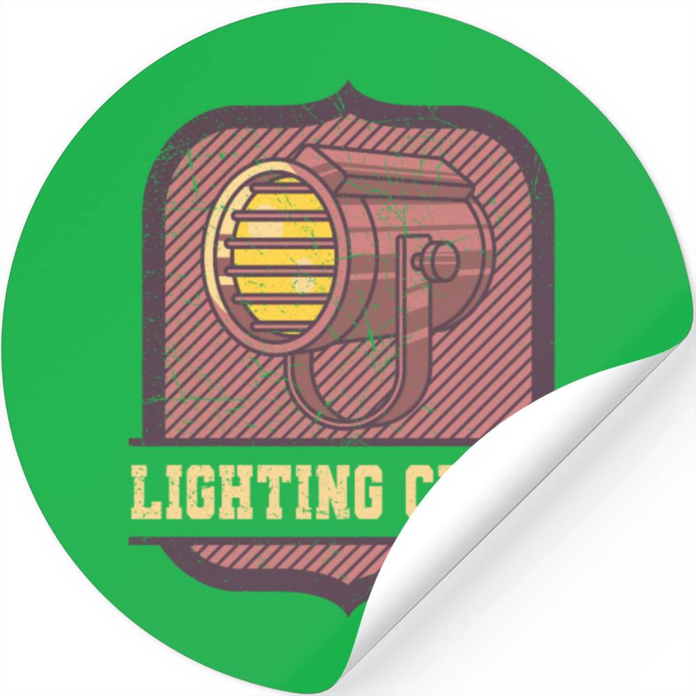 Lighting Crew Retro Light Tech Stage Crew Gifts Designed & Sold By XGreen