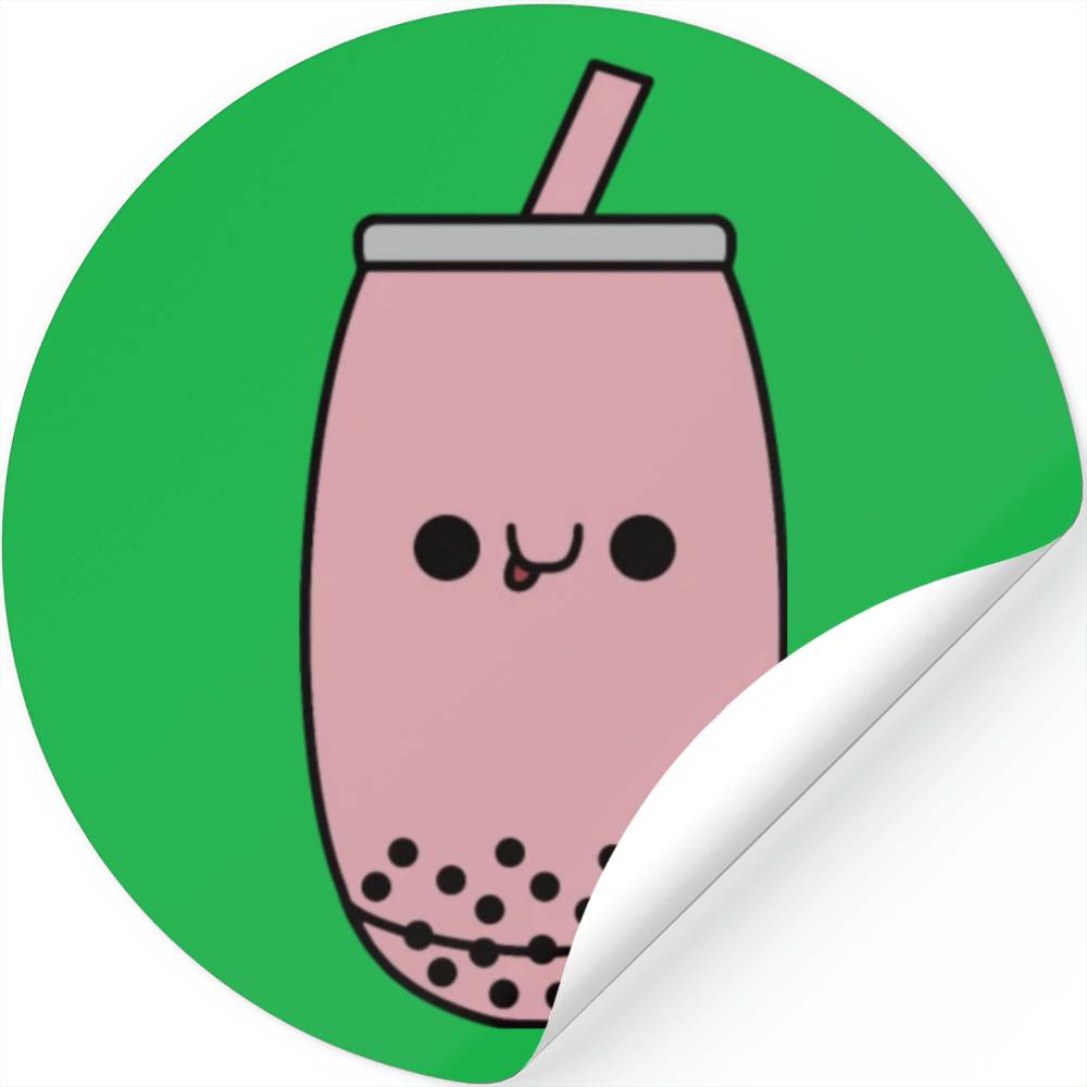 Cute Strawberry Bubble Tea Kawaii Boba Tea Designed & Sold By Koffi