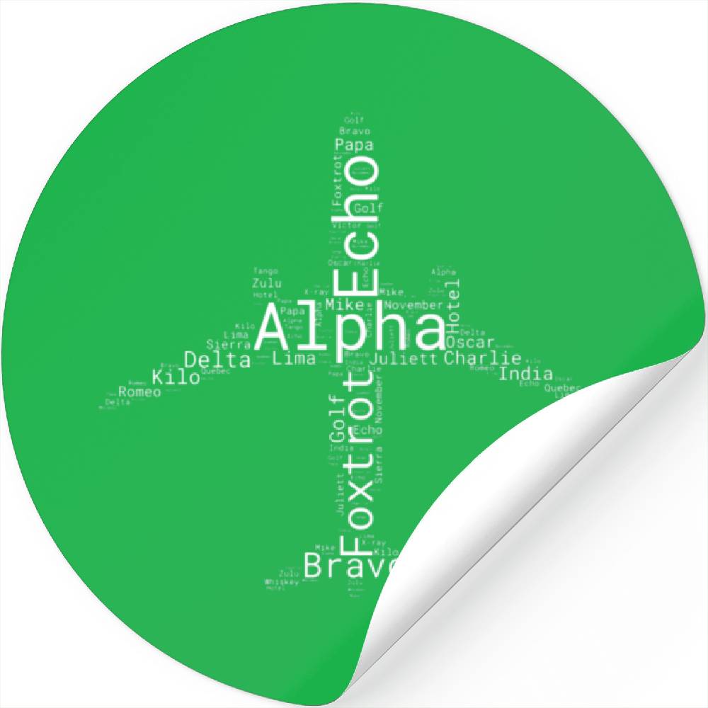 Alphabet For Pilot Aircraft Aviation Designed & Sold By Brent