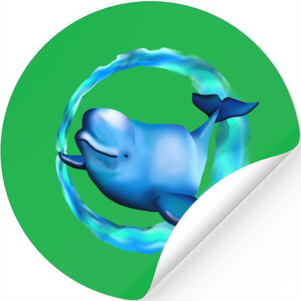 Beluga Whale Sticker Designed & Sold By Kyutae Lee