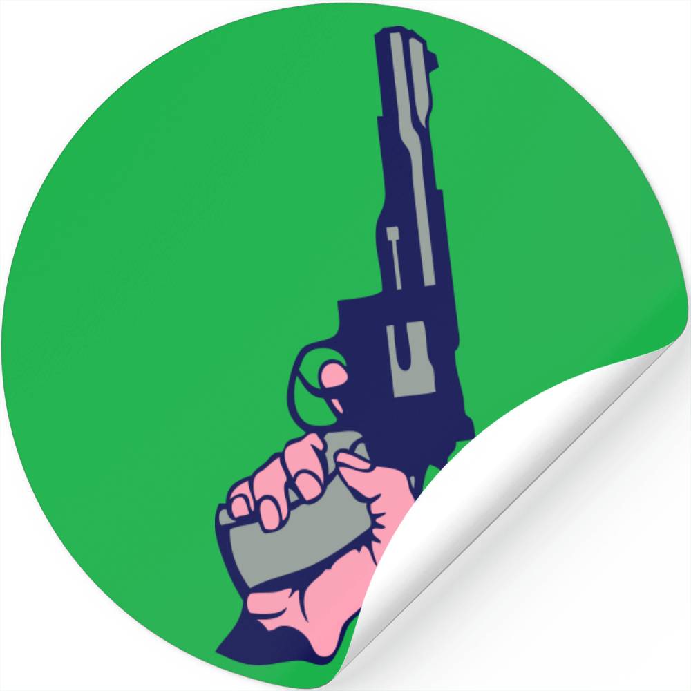 Gun Trigger Sticker Pistol Revolver Holding Gun Trigger 0 Designed & Sold By Bala Murugan