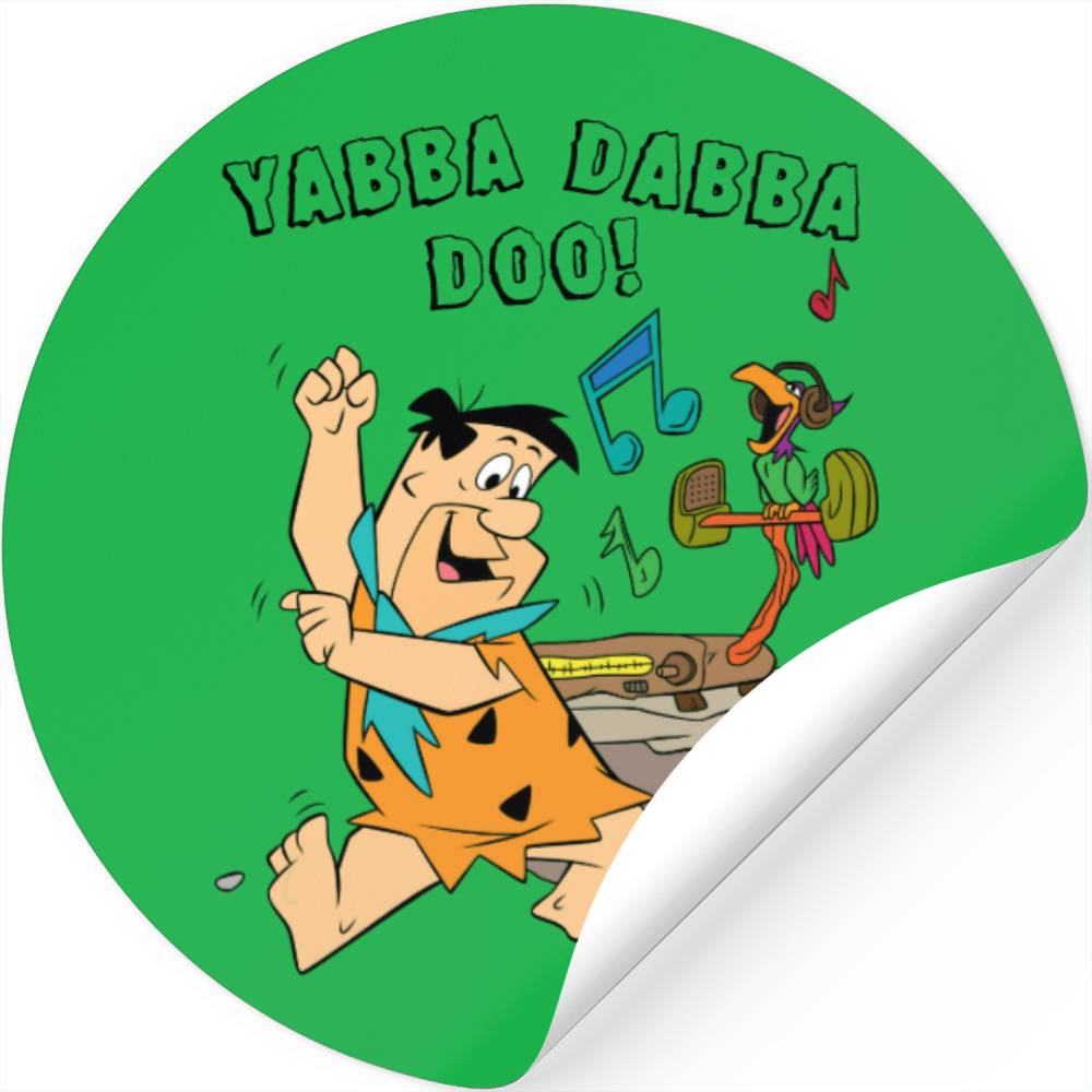 The Flintstones Fred Flintstone Dancing Stickers Designed Sold By Ed Carpenter