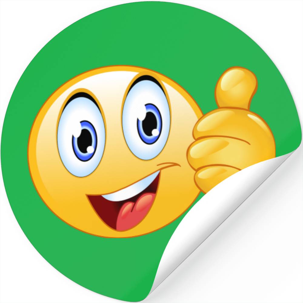 Thumbs Up Emoji Stickers Designed And Sold By Dan 2