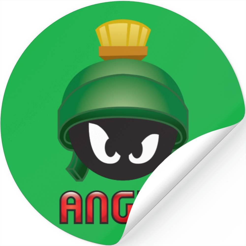 MARVIN THE MARTIAN™ Angry Emoji Stickers Designed & Sold By Ian Mckay