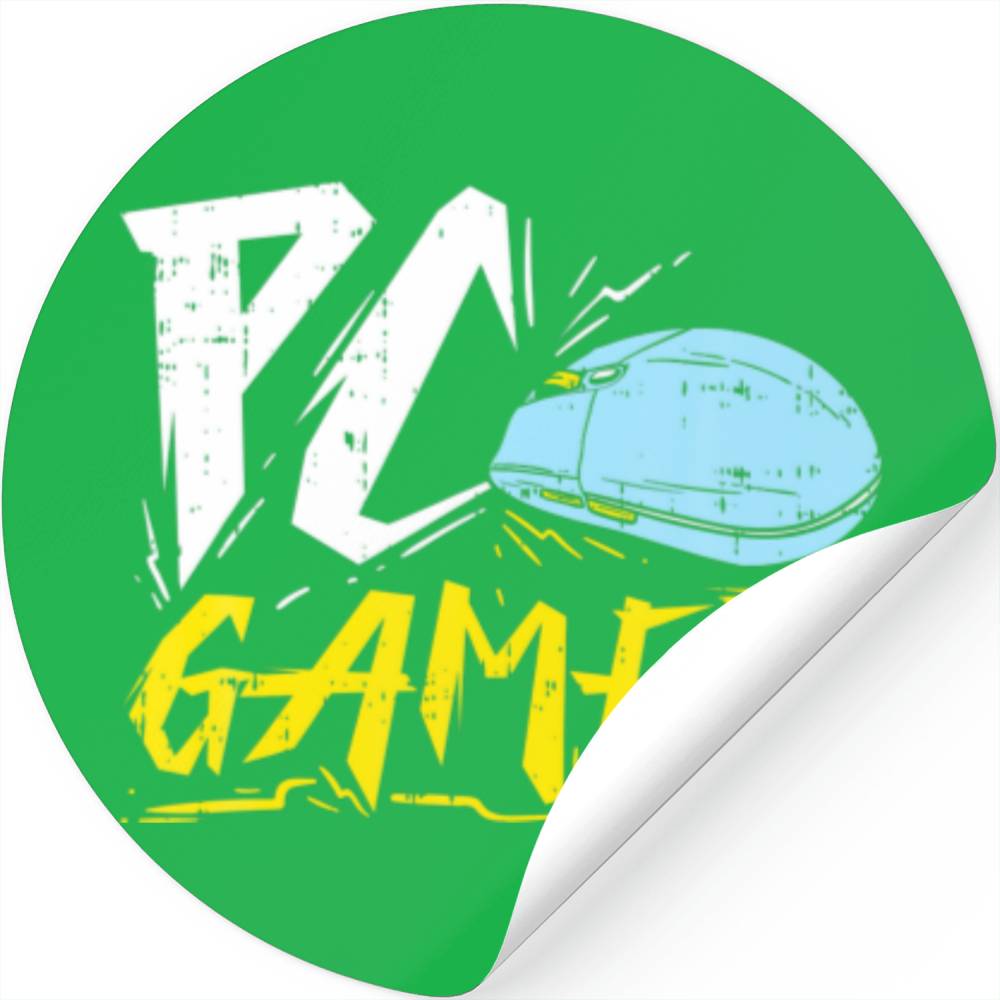 PC Gamer Stickers Designed & Sold By Erika Perez