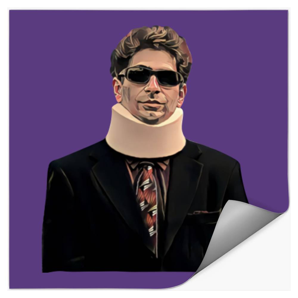 Christopher Moltisanti Neck Brace Stickers, The Sopranos Designed