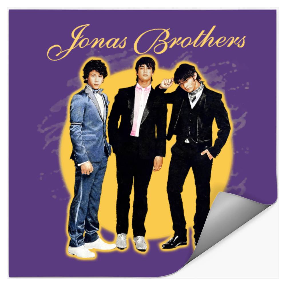 Vintage Jonas Brothers Stickers, Jonas Five Albums One Night Tour Stickers