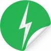 Vintage Lightning Bolt Stickers, Flash Stickers, Lightning Stickers