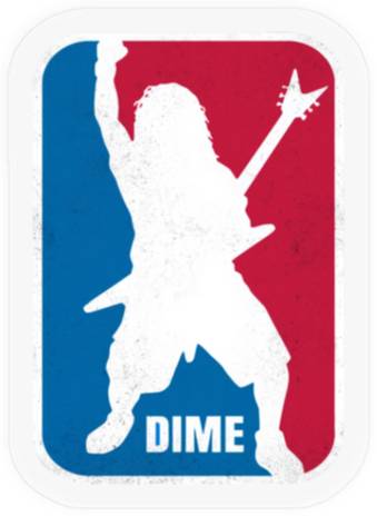 Dime Dimebag Darrell Sport, Guitar Love Player Stickers