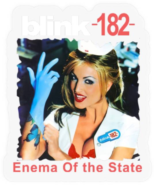 B182 Enema Of The State Album Cover Stickers, B182 2023 Tour Vintage 90s