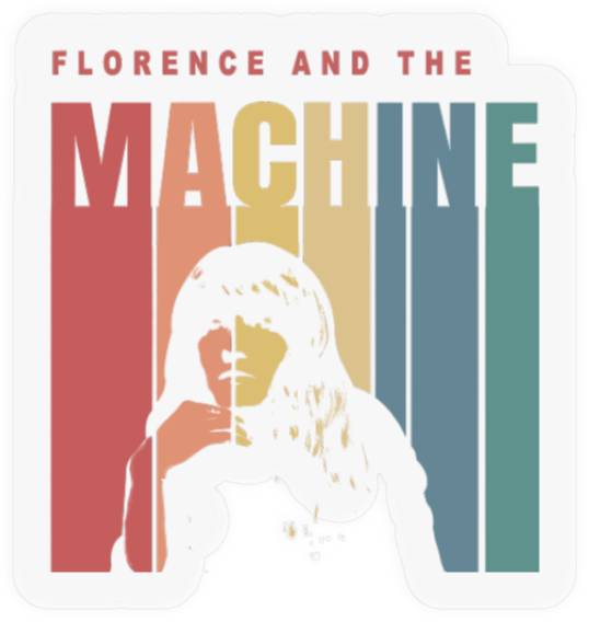 Florence And The Machine Retro Vintage Stickers