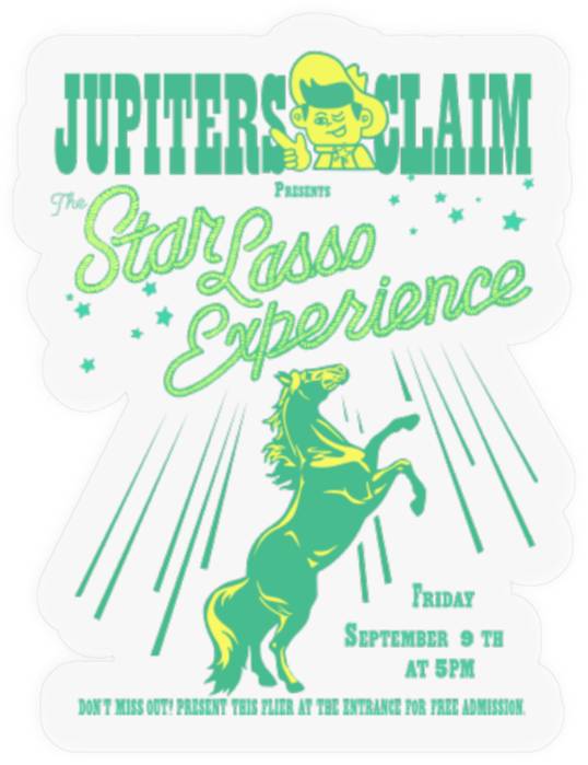 Nope Movie Stickers, Jupiters Claim Star Lasso Experience Stickers