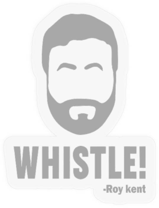 Whistle! Roy Kent Soccer Stickers, Funny Roy Kent