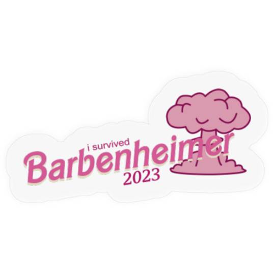Barbenheimer Barbie Movie Oppenheimer Stickers