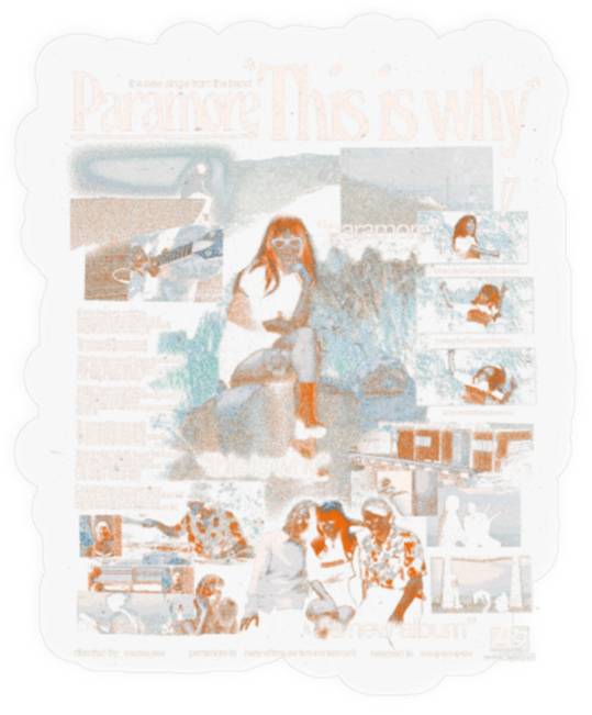 Vintage This is Why Stickers, Paramore This is Why Stickers, Paramore Tour 2023 Stickers