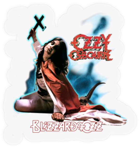 Ozzy Osbourne Blizzard of Ozz Vintage Style Concert Stickers