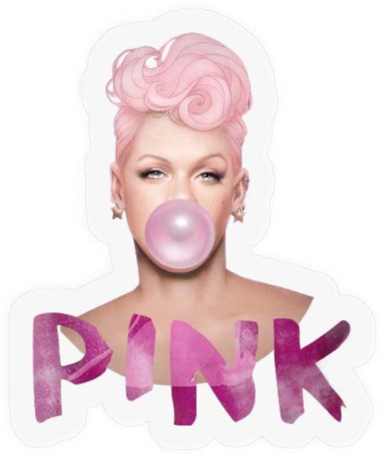Discover PINK Stickers, Pink bubblegum Stickers, P!nk Summer Carnival Tour 2023 Stickers