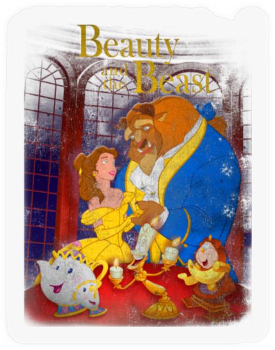 Beauty And The Beast Disney Disneyland 2023 Stickers Disney Trip 2023