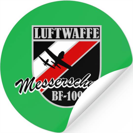 Luftwaffe Messerschmitt Bf 109 - Ww2 Luftwaffe Fighter - Stickers ...