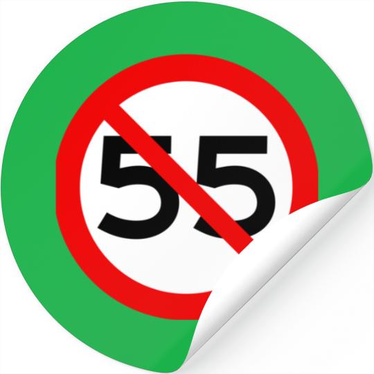 NO 55 mph Speed Limit | Essential Stickers