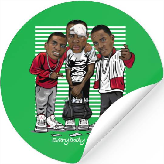 Paid in Full Stickers, Hiphop Stickers, RAP Stickers