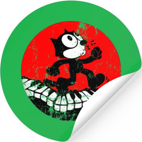 Felix The Cat Vintage Black Cat Felix The Cat Kee Stickers