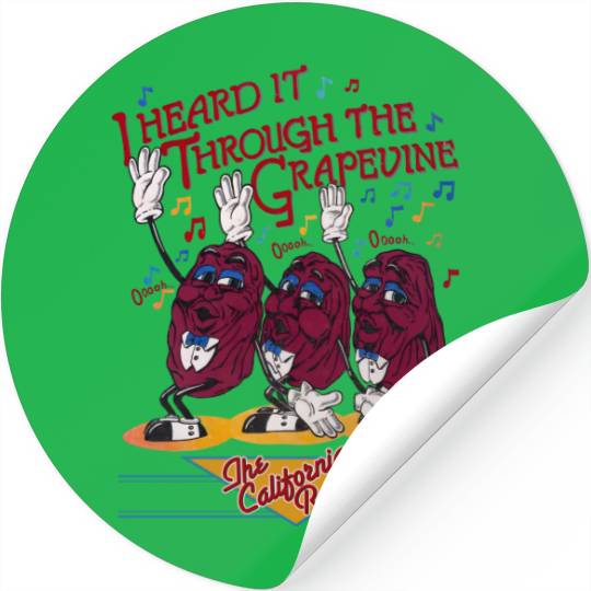 Discover The California Raisins Band Stickers