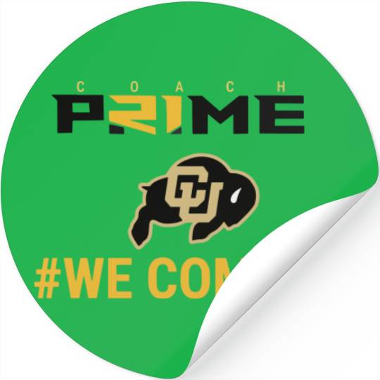 Discover Coach Prime  We Coming  Colorado Football Stickers