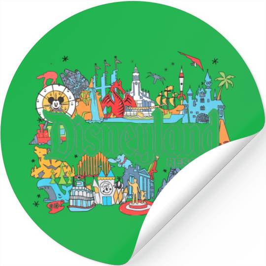 Discover Disneyland Resort  Stickers, Vintage Disney Stickers, Magic Kingdom Stickers, Disney World Stickers