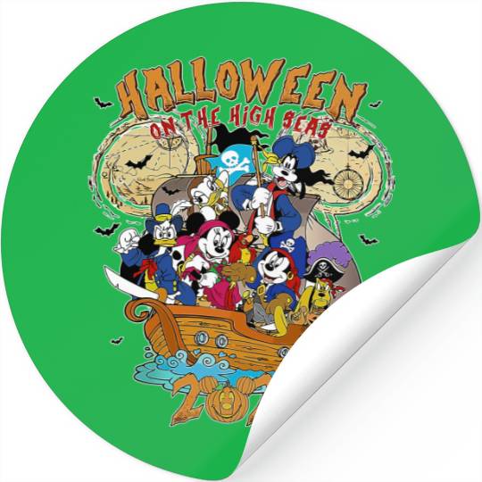 Disney Halloween Vintage Stickers, Disney Halloween On