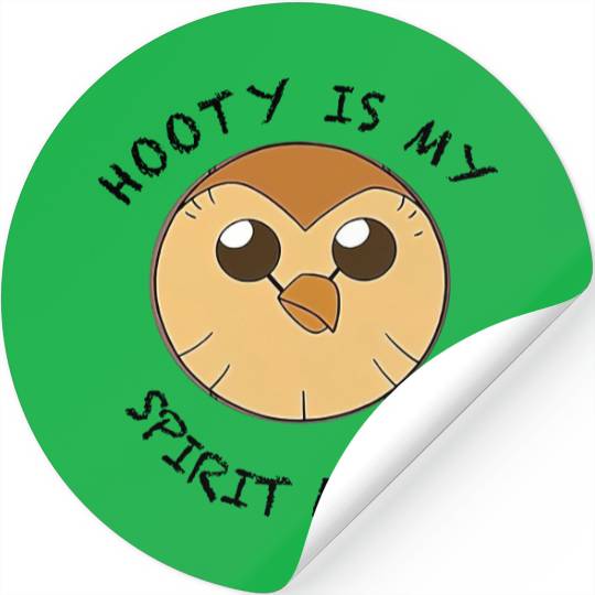 Hooty is My Spirit Animal Stickers, Disney The Owl House, Funny Owl House Unisex Stickers, Cartoon for fan,  Stickers, Disney Stickers