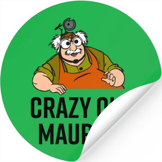 Beauty And The Beast Crazy Old Maurice Dad Stickers, Funny Disney Dad Stickers