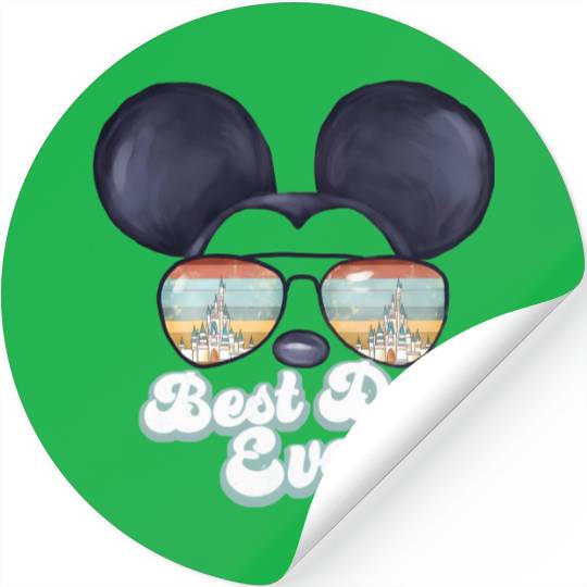 Best Day Ever Disney Vintage Stickers, Disneyworld Stickers Family Mickey Ears Stickers