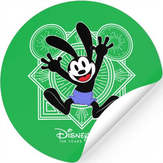 Disney Oswald The Lucky Rabbit Stickers, Oswald Stickers, Disney 100 Years of Wonder Stickers, Disneyland 100th Anniversary Stickers