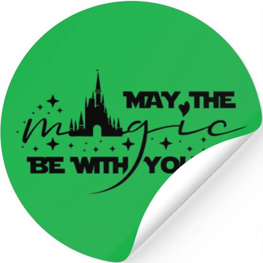 May The Magic Be With You | Disney Magical Stickers | Disneyland Family Stickers | Disneyworld Stickers Family