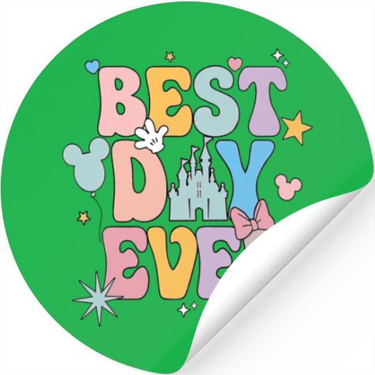 Disney Best Day Ever Stickers, Disneyworld Family