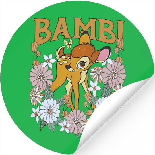 Discover Bambi Tank, Bambi Flower Stickers, Disney Bambi Tank