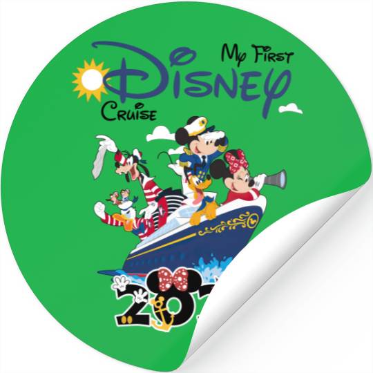 My First Disney Cruise 2023 Stickers, Captain Mickey Mouse And Friends Stickers