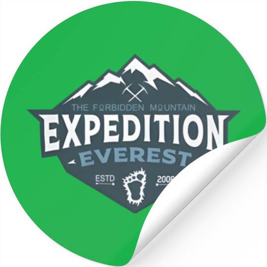 Expedition Everest Stickers, Disney Everest, Disney's Animal Kingdom, Disney Vacation Stickers, Disney Yeti
