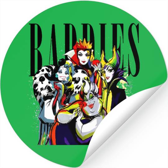 Disney Villians Baddies Graphic Design Maleficent Queen Cruella,Ursla Stickers