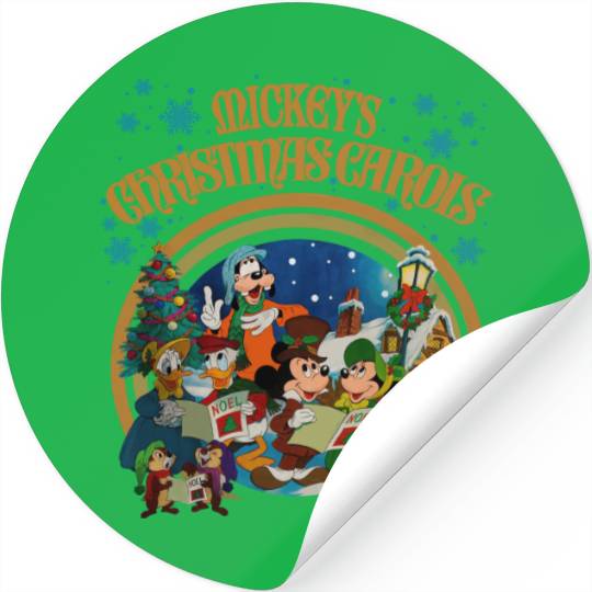 Mickey's Christmas Carol Stickers, Disney Xmas Movie Stickers